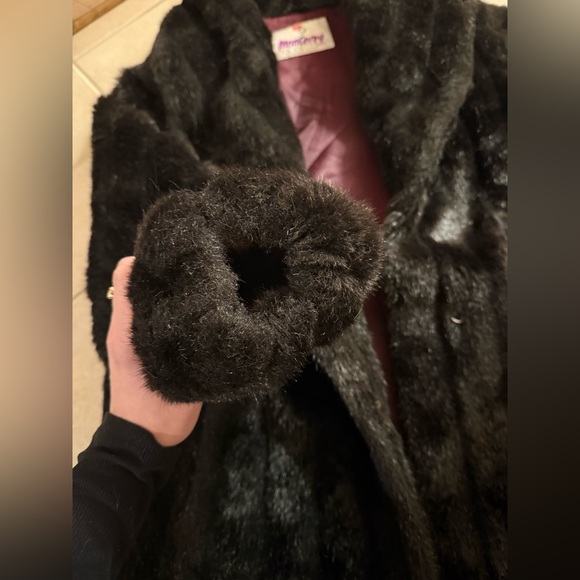 Vintage Faux Mink Fur Coat - Picture 7 of 15